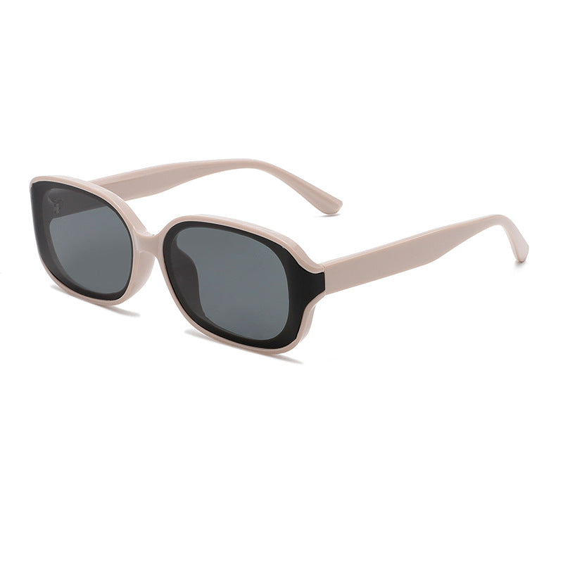 Wholesale New Retro Cat's Eye Sunglasses Advanced Sense Curved Surface  Slim Anti-UV Sunglasses Internet Celebrity Same Style